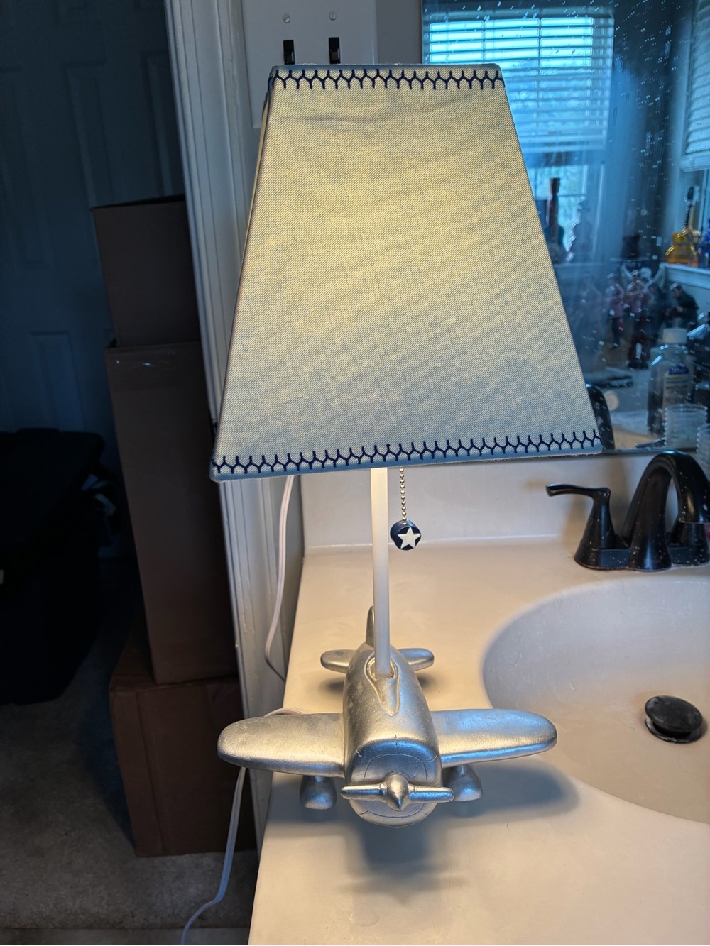 DISCONTINUED - RARE - Target Circo Silver Airplane Table Lamp - 2014